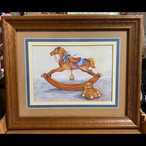 Vintage Homco nursery framed picture